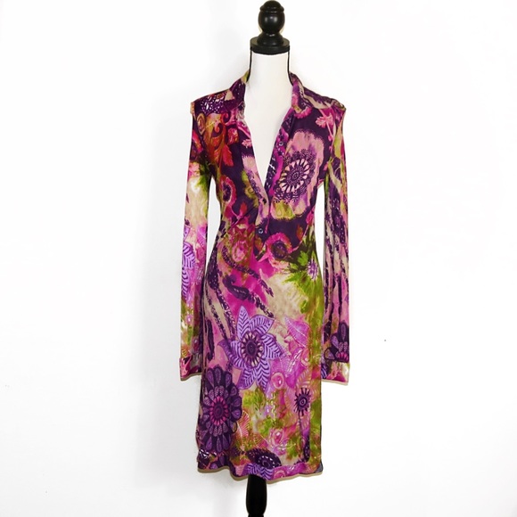 Etro Dresses & Skirts - Etro Printed Button Up Dress